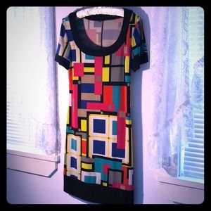 Tiana B. Dresses - Geometric Color Block Dress M Tiana B. Dresses - Geometric Color Block Dress M
